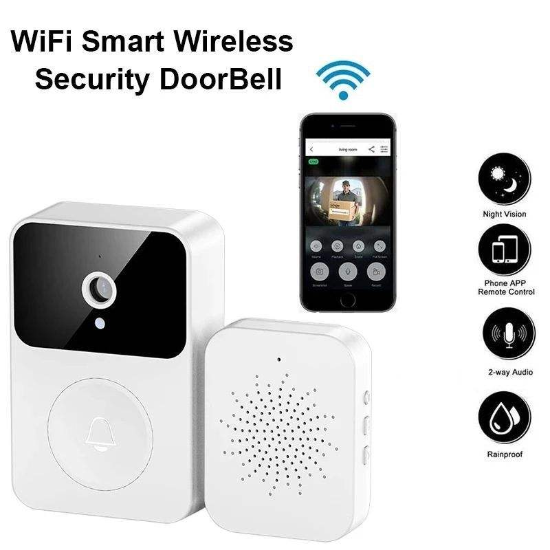 M6 - WiFi Doorbell Night Vision HD Camera Video Intercom Wireless Smart Door Bell