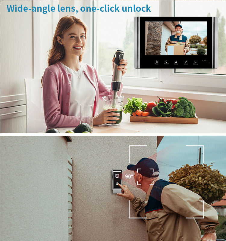 Intercom System Screen Video Intercom System 7 Inch Screen – iSmartHub Australia